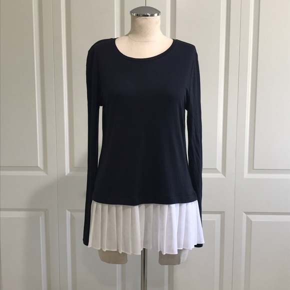 MICHAEL Michael Kors Tops - MICHAEL KORS Shirt Size Medium Navy & White
